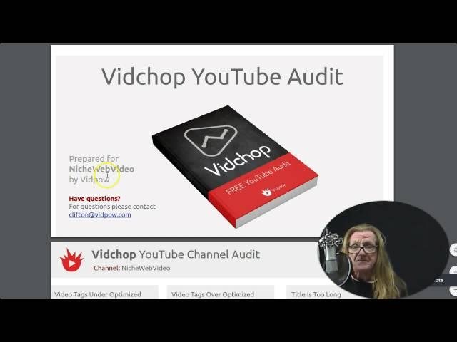 vidpow free audit of youtube channel