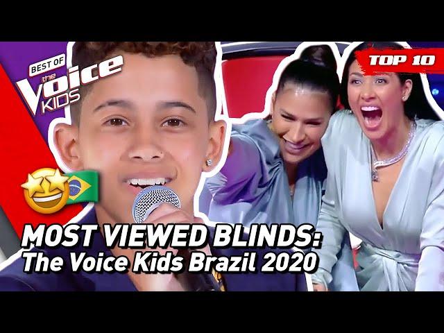 TOP 10 | MOST VIEWED Blind Auditions of 2020: Brazil  | The Voice Kids