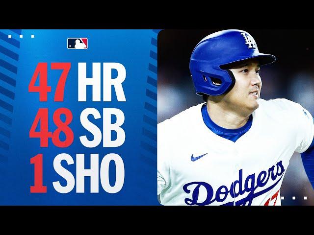 47 HR, 48 SB, 1 Shohei Ohtani | 大谷翔平ハイライト