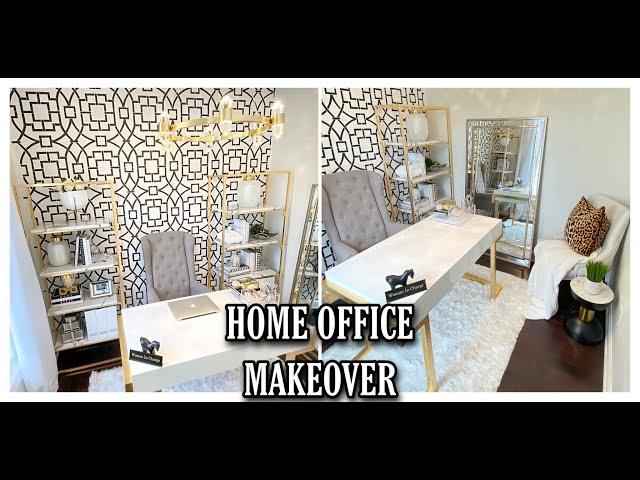 DIY HOME OFFICE MAKEOVER | ROOM TRANSFORMATION