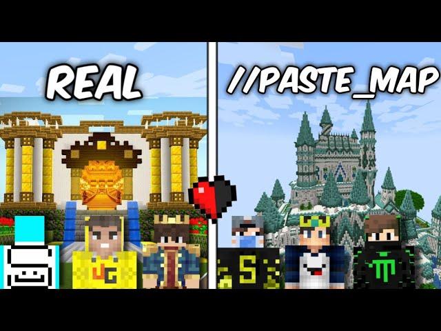 Real vs fake builders in Minecraft | Gamerfleet, Techno gamerz, smartypie, bulky star, sathxu,