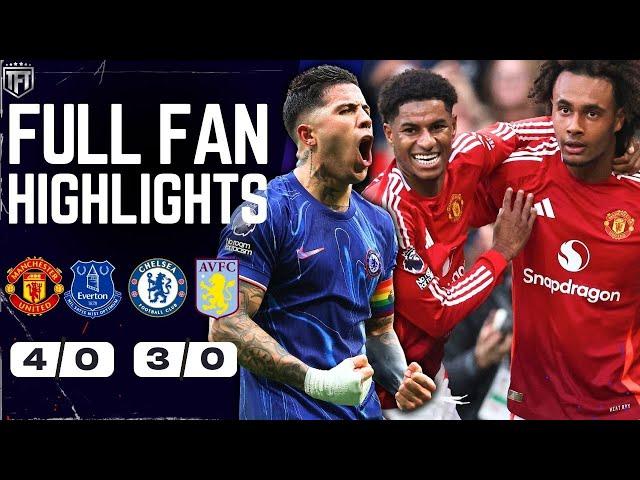 Chelsea & Man Utd ON FIRE! Man Utd 4-0 Everton Highlights! Chelsea 3-0 Aston Villa | TOTTENHAM FLOP