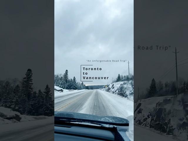 The ULTIMATE Canadian Winter Road Trip[Day-3]: Toronto to Vancouver #top #top10 #shorts