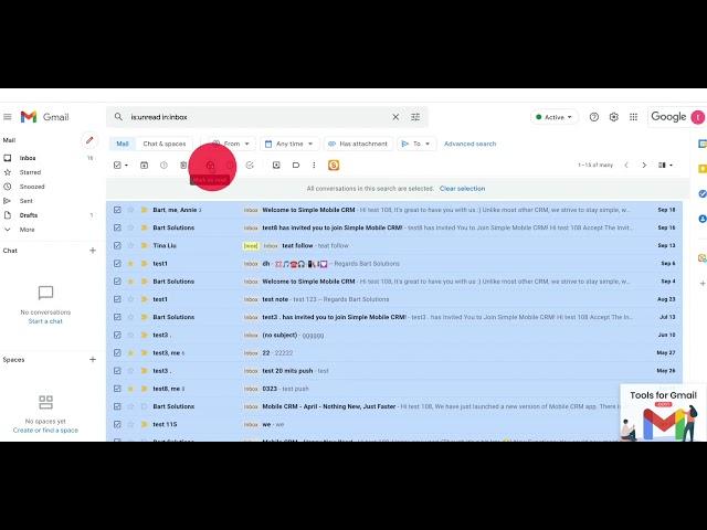 How to mark all unread emails as read in Gmail