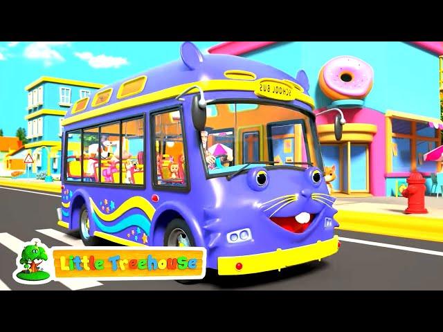 Rodas no ônibus | Canção infantil | Little Treehouse Português | Musica para bebes | Animação