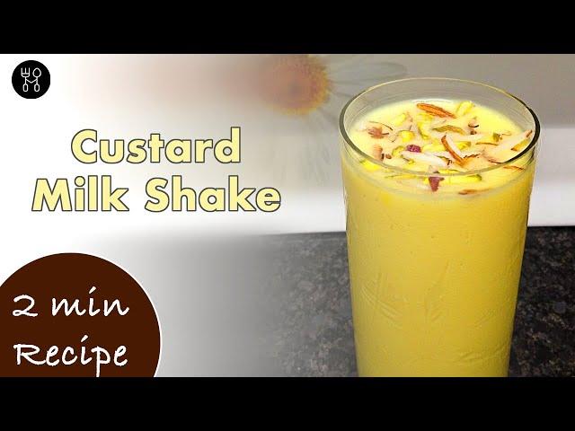 Custard Milkshake | Easy Custard Drink | Custard Recipe | Summer Drink