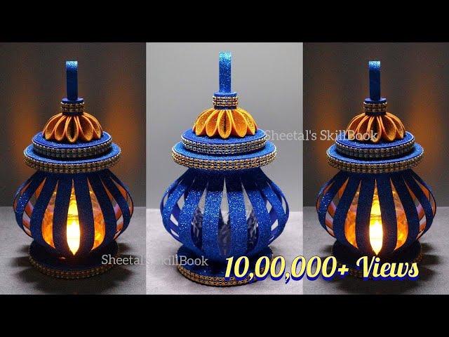 Akash Kandil Making At Home For Diwali | Diwali Decoration Ideas | DIY Plastic Bottle Akash Kandil