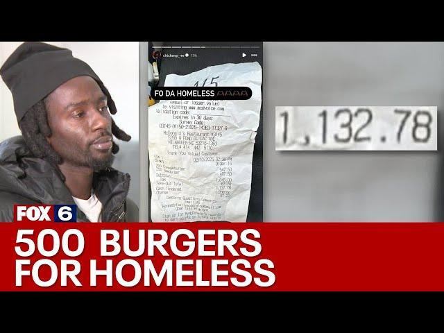 Milwaukee rapper buys 500 McDonald's burgers for community | FOX6 News Milwaukee