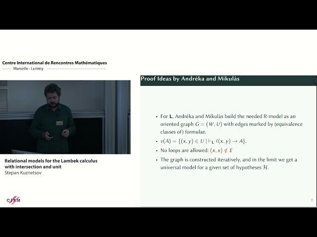 Stepan Kuznetsov: Relational models for the Lambek calculus with intersection and unit