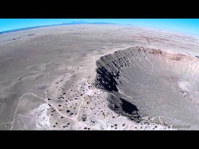 The Spectacular Meteor Crater in Arizona (filmed by drone)