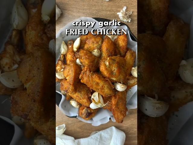 Delicious Crispy Garlic Fried Chicken RECIPE ! #cooking #food #recipe #kitchen