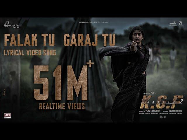 Falak Tu Garaj Tu Lyrical (Hindi) | KGF Chapter 2 | Rocking Star Yash | Prashanth Neel | Ravi Basrur