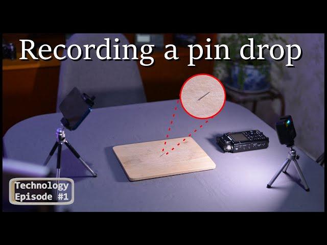 Can you really record the sound of a pin dropping?