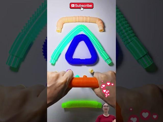 ASMR AUTO Changing color of POP TUBE so relaxing #zymu #satisfying #voicing #poptubesound #asrmsound