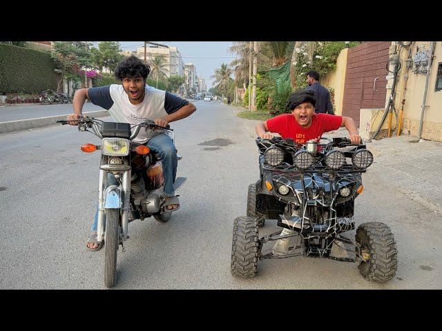 Drag Race Ali Atv buggi vs Abdullah 125 || Ali ny Atv Buggi pr drifting ki 