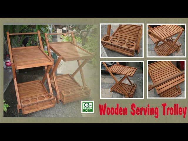 Wooden Serving Trolley