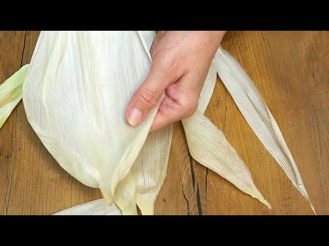 I gathered corn  corn husks from the field, and look at the miracle I made out of them!