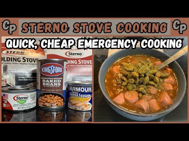 Survival: Canned Food Sterno Stove No Power Cooking