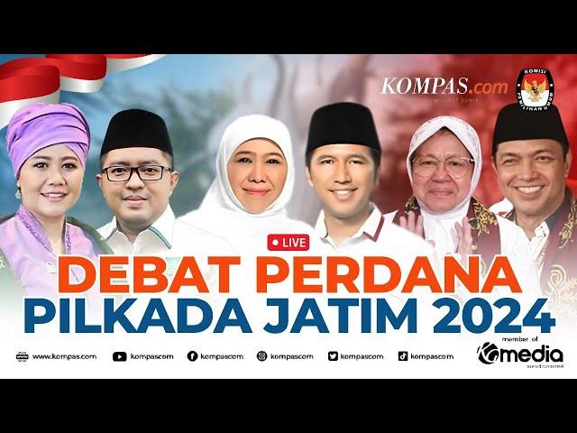 LIVE - Debat Perdana Pilkada Jawa Timur 2024