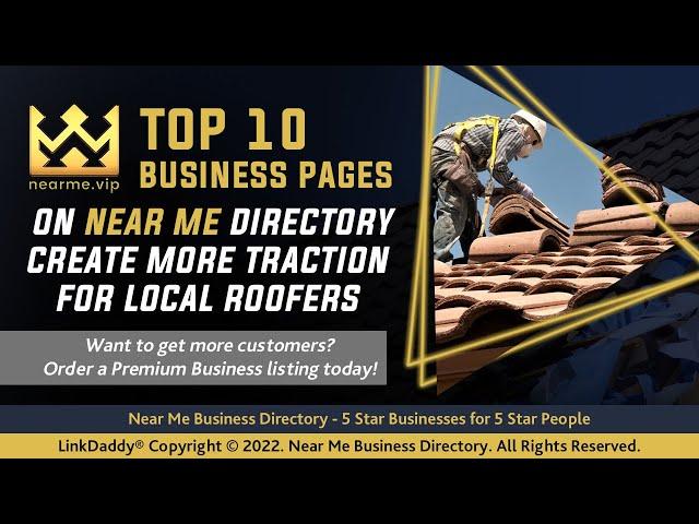 Top 10 Business Pages on Near Me Directory Create More Traction for Local Roofers