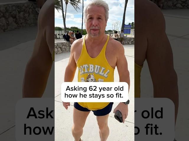 Asking fit 62 year old how he got so fit. #workout #bodybuilding #miami #fitness