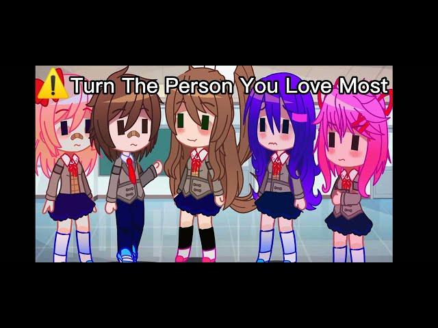 Turn The Person You Love Most || Meme || Доки Доки Литературный Клуб || Sayori x MC|| Gacha Club