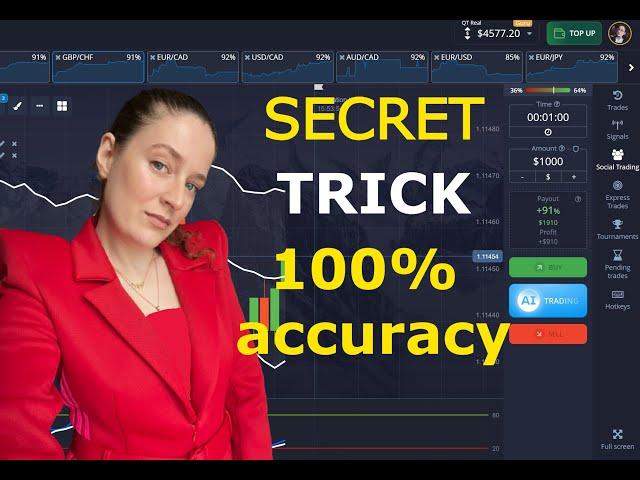 Secret 1 minute trick and 100% accuracy indicators | Pocket option strategy