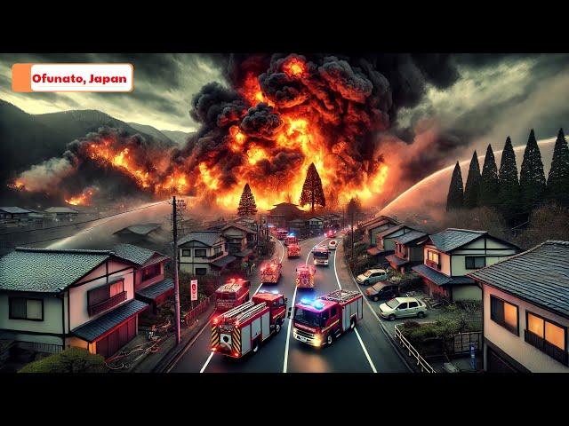 Forest Fire in Japan! Ofunato’s Worst Wildfire in 30 Years Destroys 84 Homes, Burns 2,100 Hectares