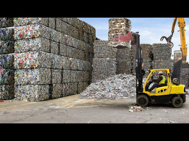 Inside Massive Recycling Facility Processing Giant Piles of Aluminum