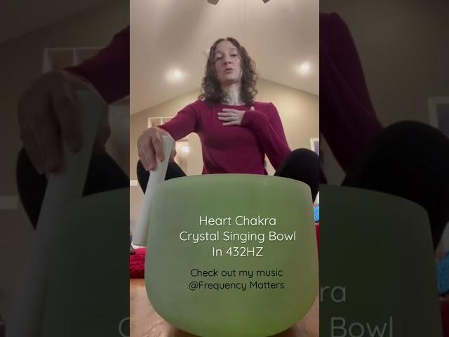 Heart Vibes - heart chakra crystal singing bowl in 432hz tuning