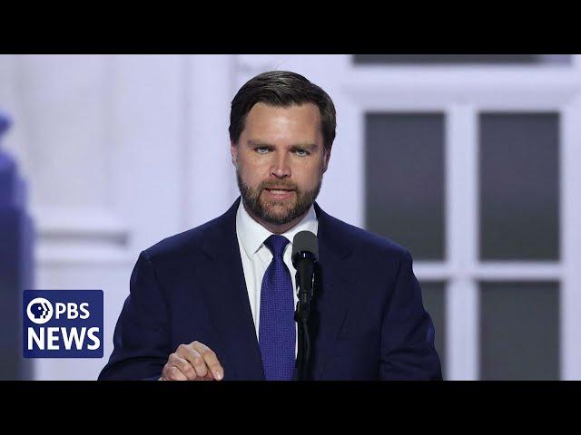 WATCH: Sen. JD Vance’s full speech at 2024 Republican National Convention | 2024 RNC Night 3