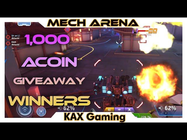 1,000 A-Coin Winners in Description | More Backlog in CPC - Mech Arena