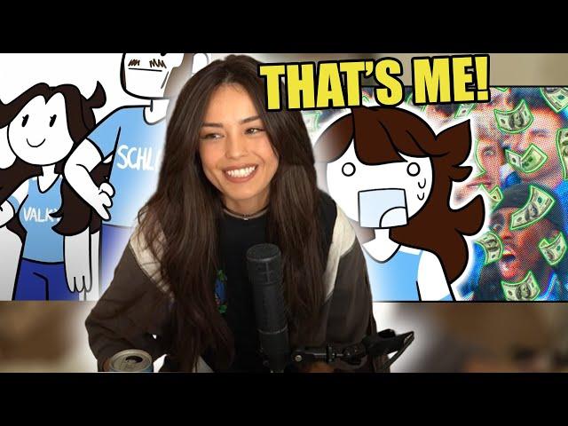 Valkyrae REACTS to Jaidenanimations Mr Beast video