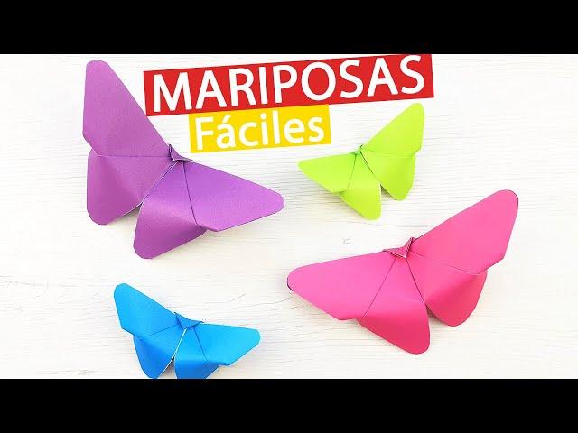  Cómo hacer mariposas de papel fácil y rápido origami