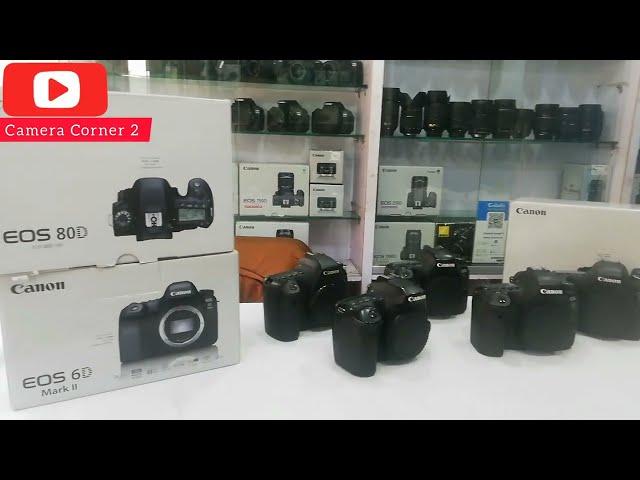 Canon 6D mark II Canon 80D Canon 6D available shop on camera Corner 2 #Lahore #Camera #market