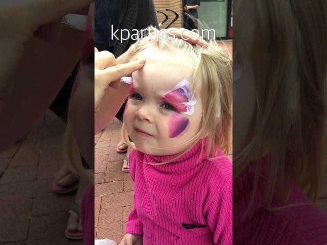 Face painting full face butterfly