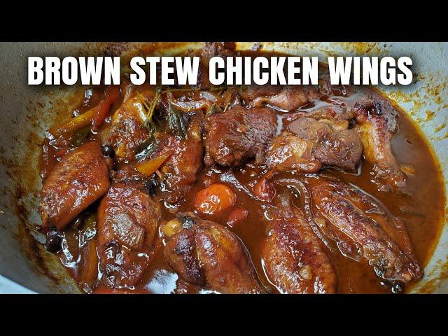 Easy Brown Stew Wings (No Browning)