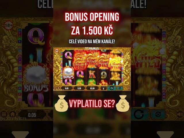  BONUS OPENING ZA 1.500KČ  #slotner #synot #automaty #kasino #slot #cz #shorts