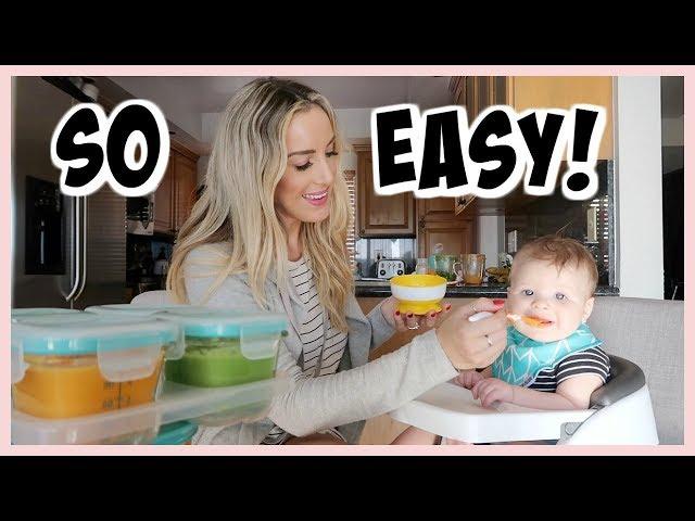 HOW I MAKE MY OWN BABY FOOD! | HOMEMADE BABY PUREES | OLIVIA ZAPO