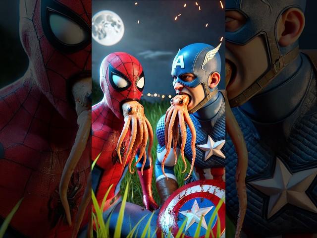 Spiderman Venom aur Captain America ko supergirl ne diya China ki tickets #spiderman #shorts