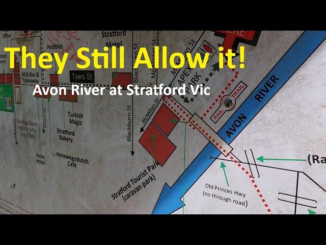 The Avon River at Stratford Victoria. August 2024. Gippsland Victoria Australia.