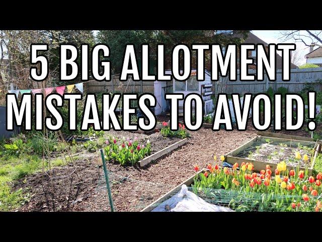 5 MISTAKES TO AVOID ON YOUR FIRST ALLOTMENT PLOT / ALLOTMENT GARDENING FOR BEGINNERS