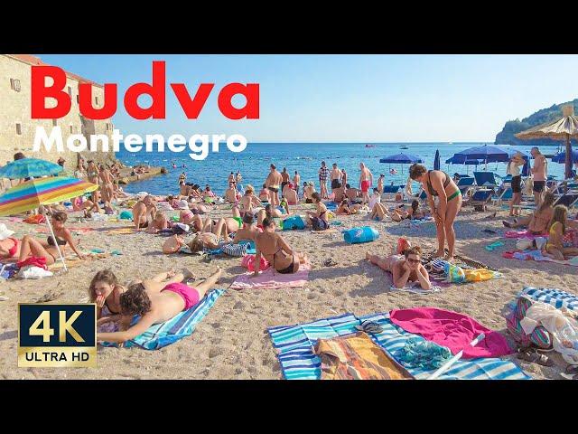 Budva Montenegro  4K Old Town Walking Tour 2022