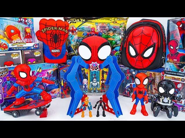 Marvel's Spider-Man series Unboxing, Spider-Man action dolls, glowing Spider-Man electric toy gun