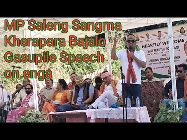 MP Saleng Sangma kheraparao speech on.a/KD Mix Tv 