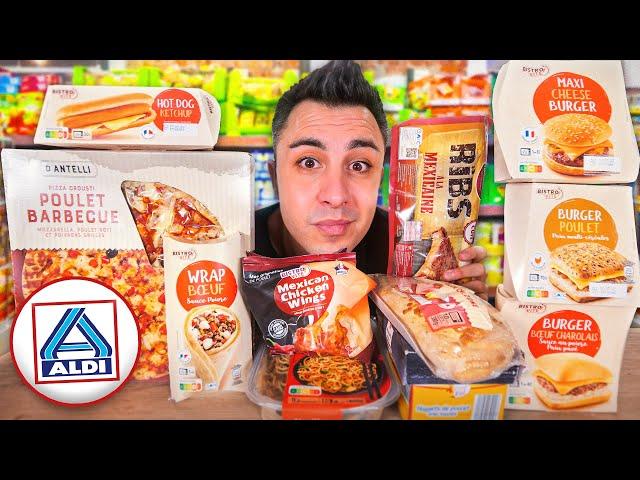 JE TESTE TOUS LES FAST FOOD ALDI ! (tacos, burger, pizza, nuggets..)