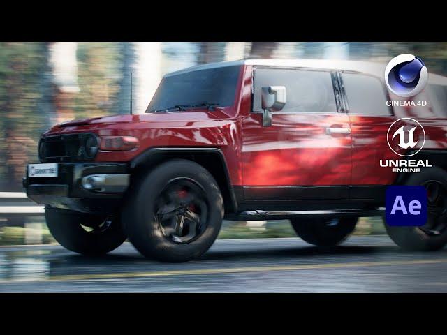 Unreal Engine 5 Cinematic Tire Commercial (Cinema 4D + UE5 + Ae)