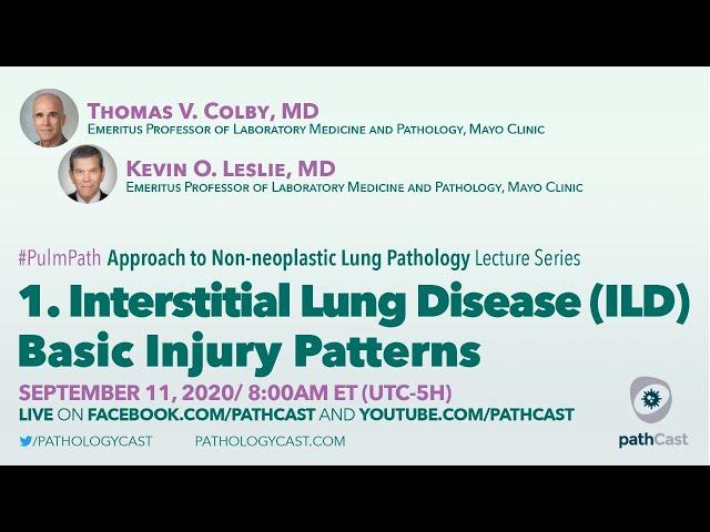 Interstitial Lung Disease (ILD) Basic Injury Patterns - Colby & Leslie (Mayo Clinic) - #PULMPATH