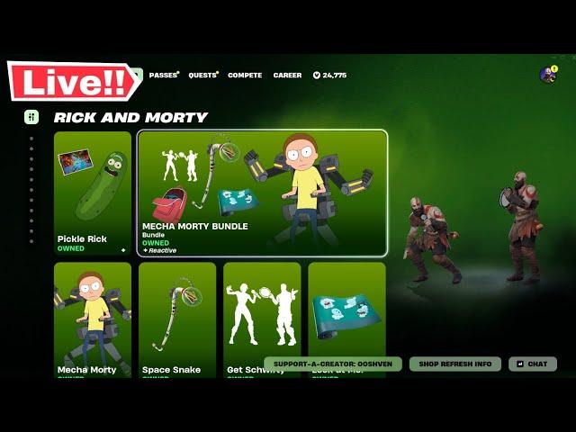 Fortnite RICK AND MORTY  *NEW* ITEM SHOP TODAY January 7! (Chapter 6 LIVE)