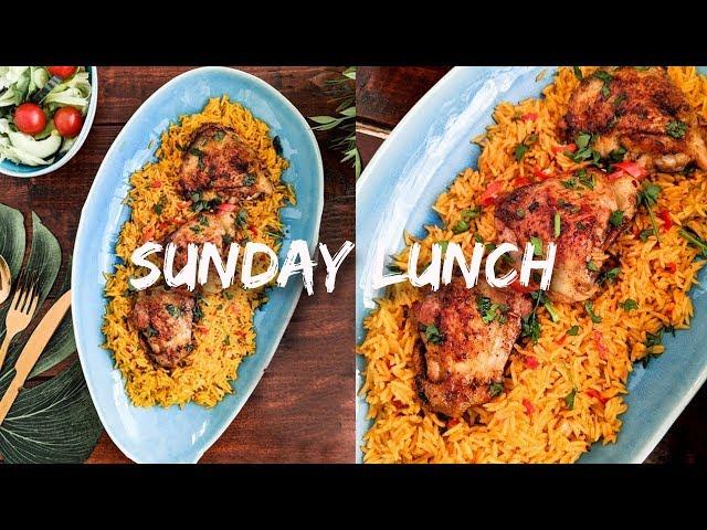 SUNDAY LUNCH PERI PERI RICE & JUICY CHICKEN THIGHS |  KEZIA ENIANG